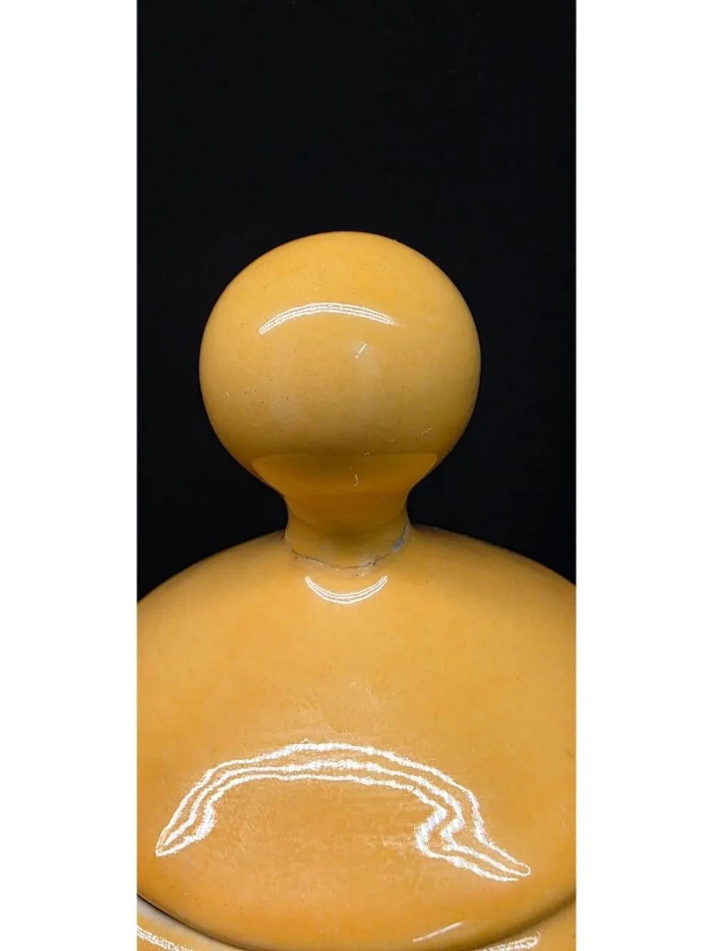 Vintage 1970s McCoy Pottery USA Smiley Face Cookie Jar 